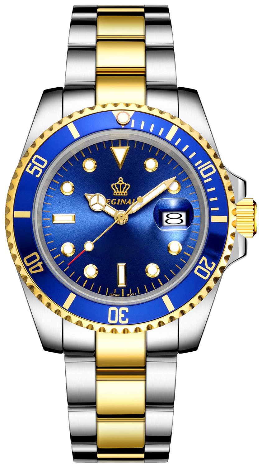 Mens Luxury Watches Ceramic Bezel Sapphire Glass Luminous Quartz